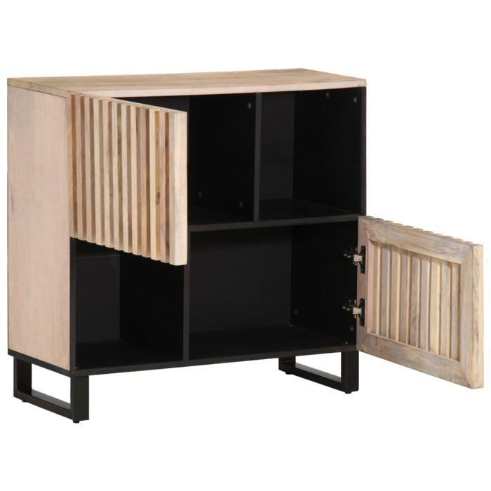 VidaXL Buffet 80x34x75 Cm Solid Mango Wood, Storage Furniture, Kitchen Storage Furniture, Cupboard, Furniture 377572
