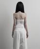 URBANUNIQUE LABEL Hand-Cut Damaged Halterneck Sleeveless (White)