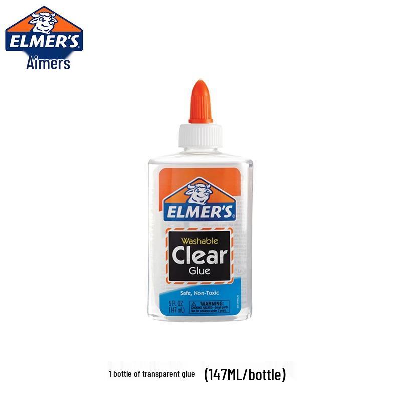 Elmer's USA Multi-functional White & Transparent Liquid Glue for Slime and Puzzles