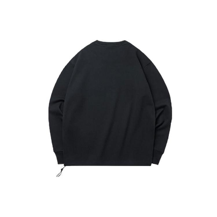 ANTA T Shirts Unisex Black Crew Neck Moderate Straight Fit 952218701-5