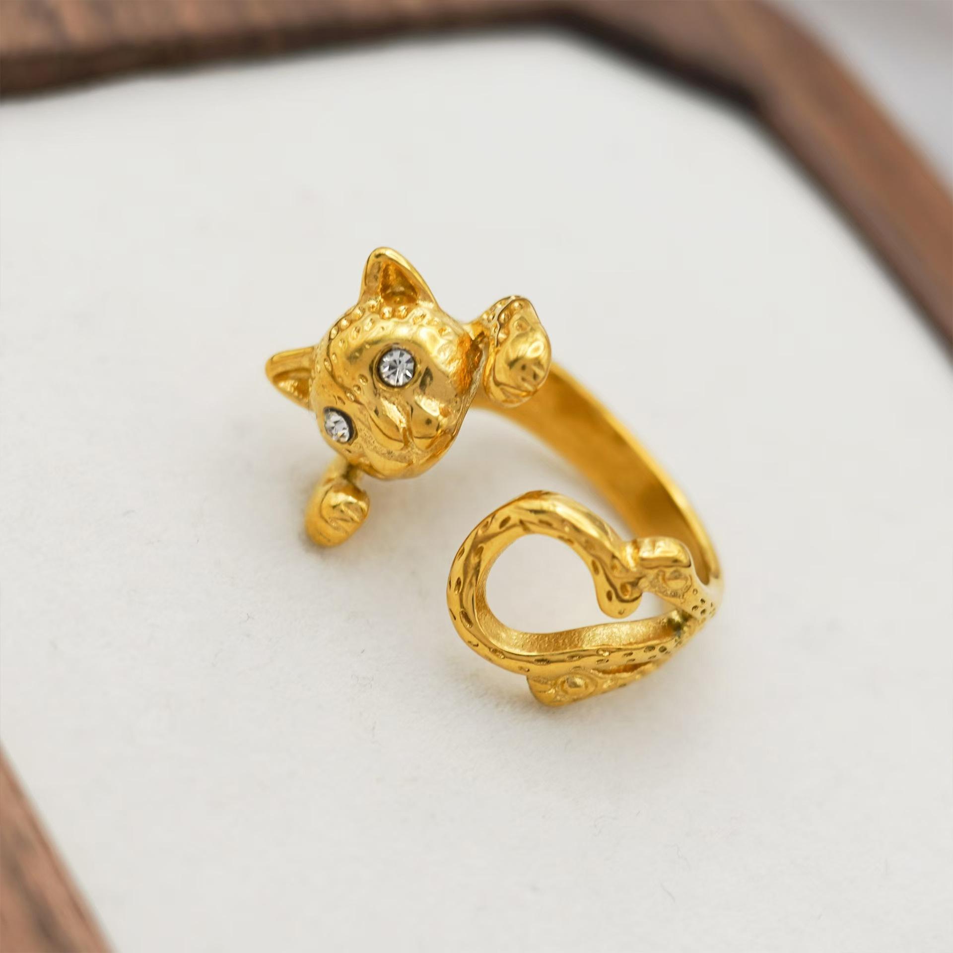 

Модный индивидуальный нишевый дизайн преувеличенное кольцо титановая сталь покрытая 18-каратным золотом геометрическое нерегулярное литое кольцо No. 8