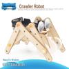 Wooden DIY Climbing Robot Kit for Primary & Secondary Students: Science Experiment & Parent-Child STEAM Activity