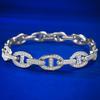 Xiancan 2024 S925 Silver Pig Nose Diamond Bracelet - Stylish Mingyuan Fashion