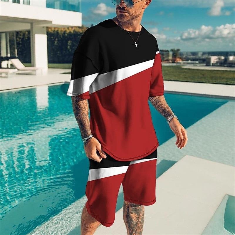 Men's Tees sets Short Sleeve Short Pants Crew Neck Designer Casual Comfortable Outdoor Vacation Daily