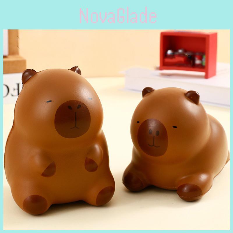 Creative Meladeka Capybara Squishy Toy Office Cartoon Stress Relief Figurine Gift