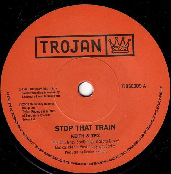 

7-дюймовая пластинка KEITH & TEX - Stop That Train TJGSE009 Trojan Records 2003 UK Регги, Ска и Даб Б/У