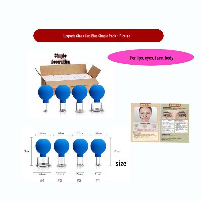 Facial Gua Sha Cupping Massage Device - Convenient PVC Sphere Vacuum Beauty Cup