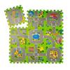Relaxdays Tapis Circuit, 9 Pièces De Puzzle, Pour Enfants & Bébés, Sans Polluants, Mousse EVA, 90 X 90 Cm, Coloré