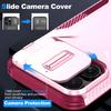 For iPhone 14 Pro Case TPU+PC Phone Cover with Sliding Lens Protection