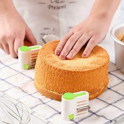 2 stücke Kuchenschneider 5 Schicht Kuchen Brotglätter Schneider Set DIY Kuchenhalter Schneidwerkzeug Küche Backzubehör