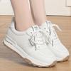 Spring Autumn Casual Soft Sole Lace-Up Small White Shoes All Match Sports Shoes Light Ladies Casual Board Shoes Mother Shoes
