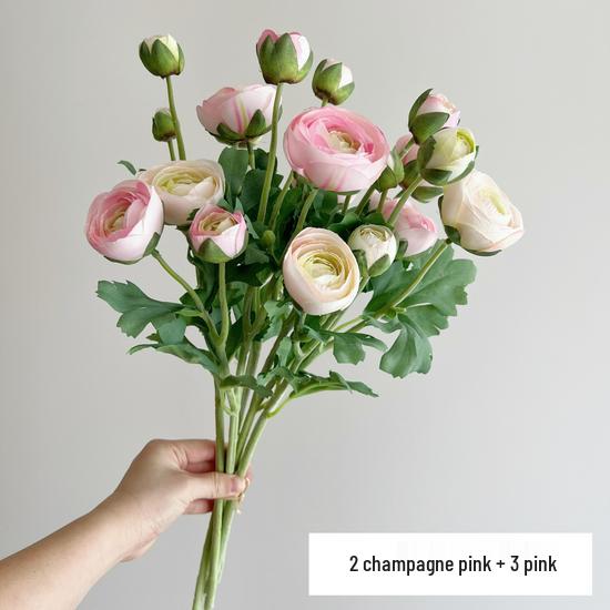 High-Quality Silk Ranunculus, Lotus, and Peony Artificial Flowers for Home Decor or Photography Props