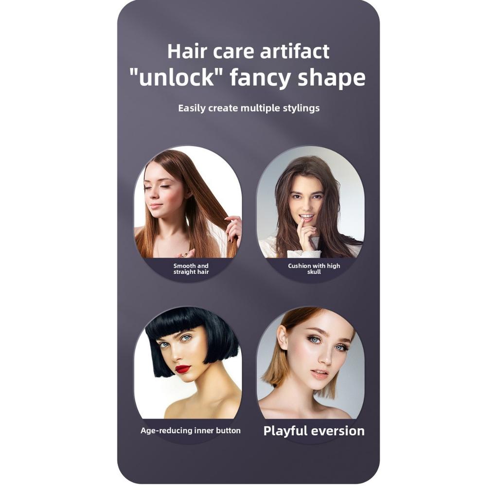 Wireless Hair Straightener Brush, 30W Ceramic, 3 Temperature Settings, LED Display, Professional Styling Tool for Family Travel, Ideal Gift