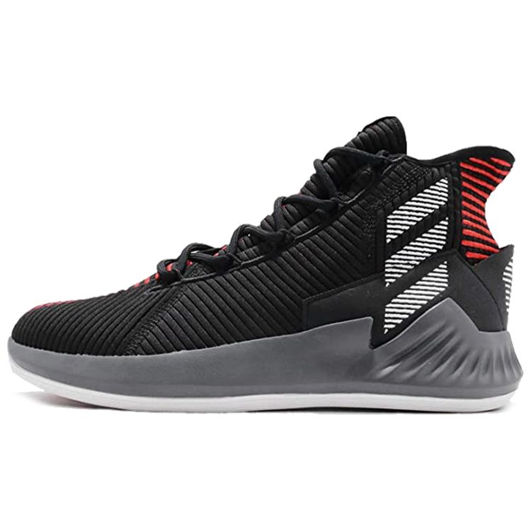 

Adidas D Rose 9 Black Scarlet Мужские кроссовки Core-Black Cloud-White AQ0039