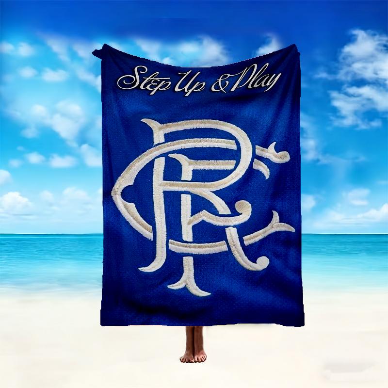 1pz Coperta Rangers FC Facile da Curare, Perfetta per Divano, Letto, Casa, Viaggio e Altro, Coperta Stampata Calda e Durevole