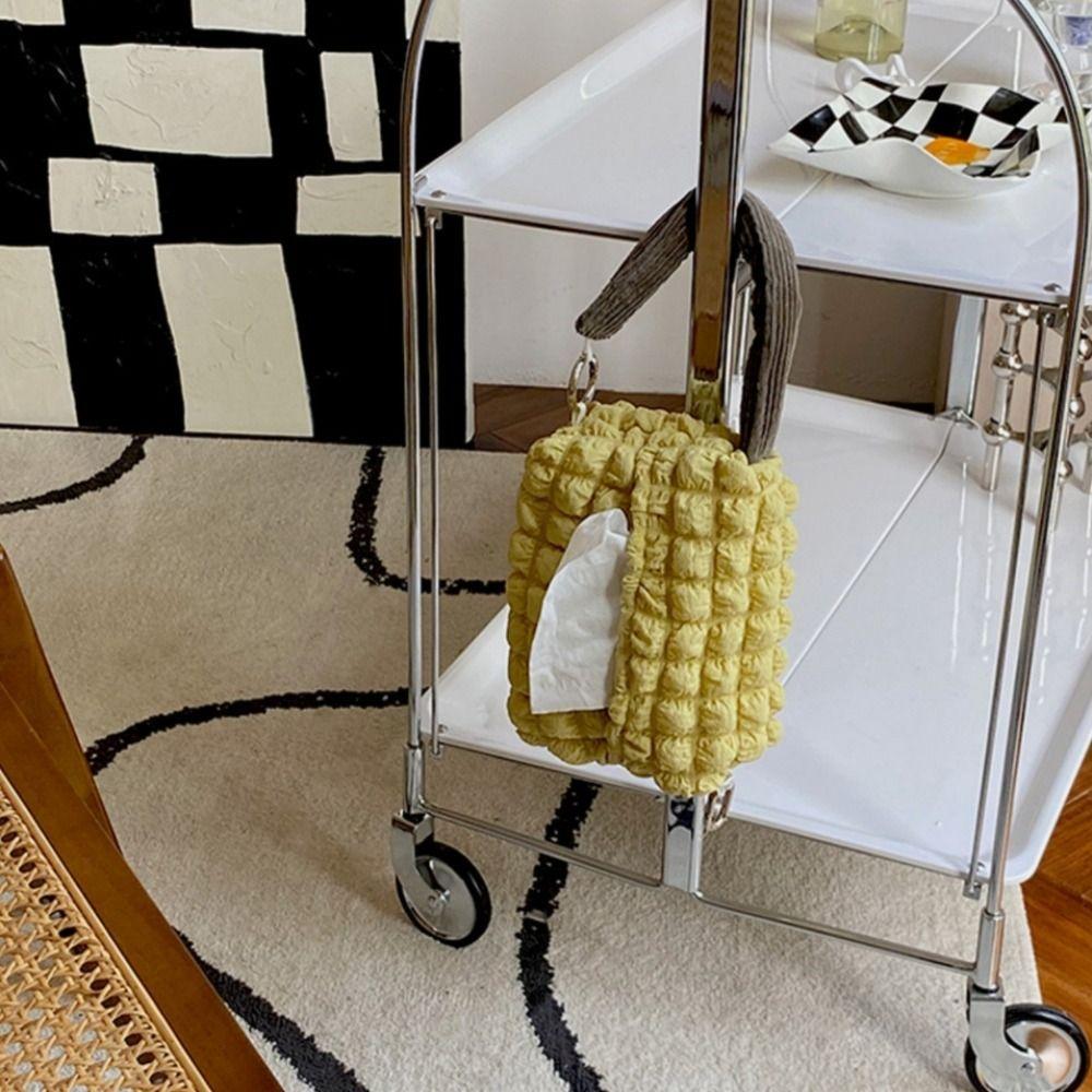 Convenient Hanging Napkin Paper Bag Square Drawer Box Easy Access Car Storage Bucket  Car