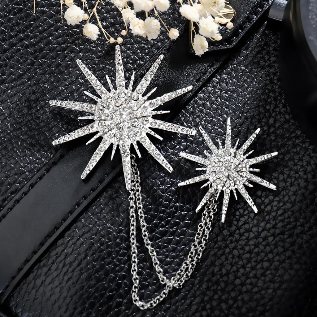 Baroque Rhinestone Pearl Corsage Necklace Brooch - Retro British Court Suit Accessory