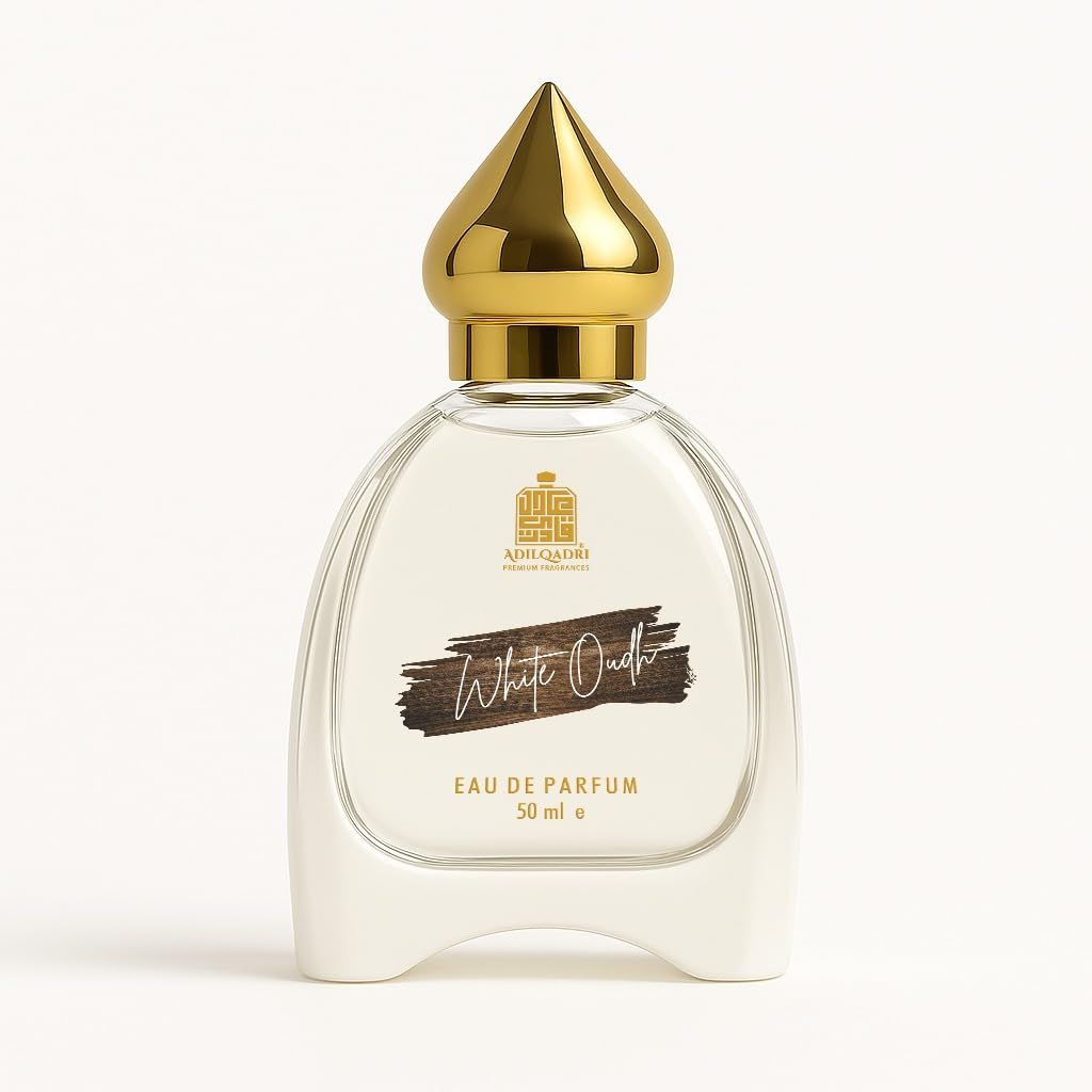 Adilqadri White Oudh Perfume for Men | Strong Masculine Woody Oudh Fragrance 50ML