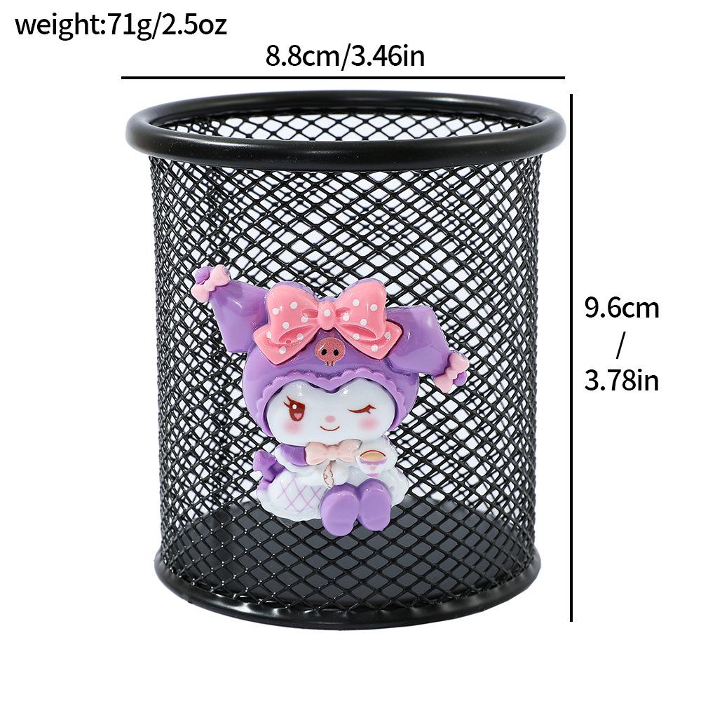 Kuromi Hello Kitty Cartoon Pen Holder - Creative High-Value Stationery Storage