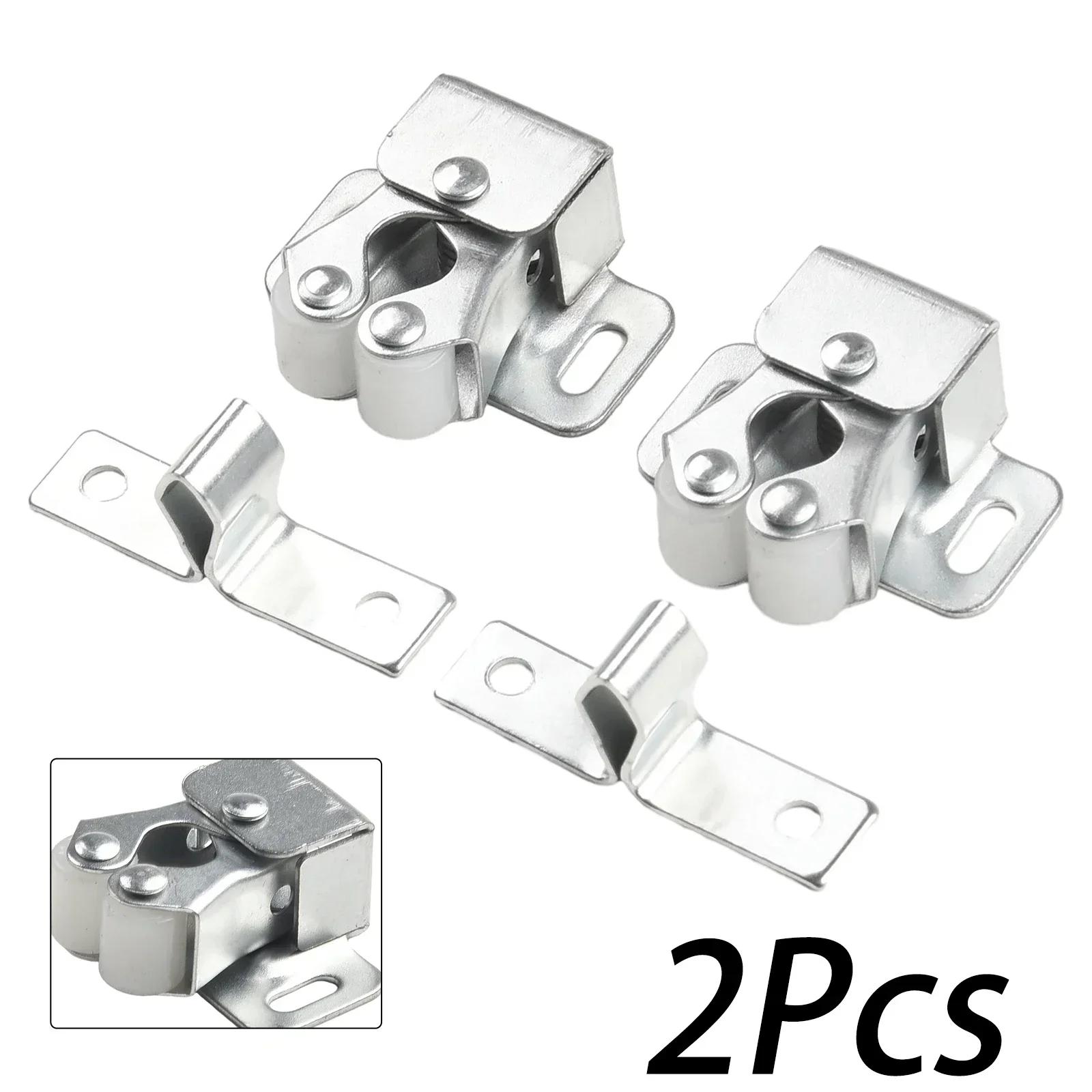 

Magnetic Dual Wheel Spring Lock Buckle for Wardrobe and Cabinet Doors Touch Bead Low Foot Latch for Home Storage Solutions
