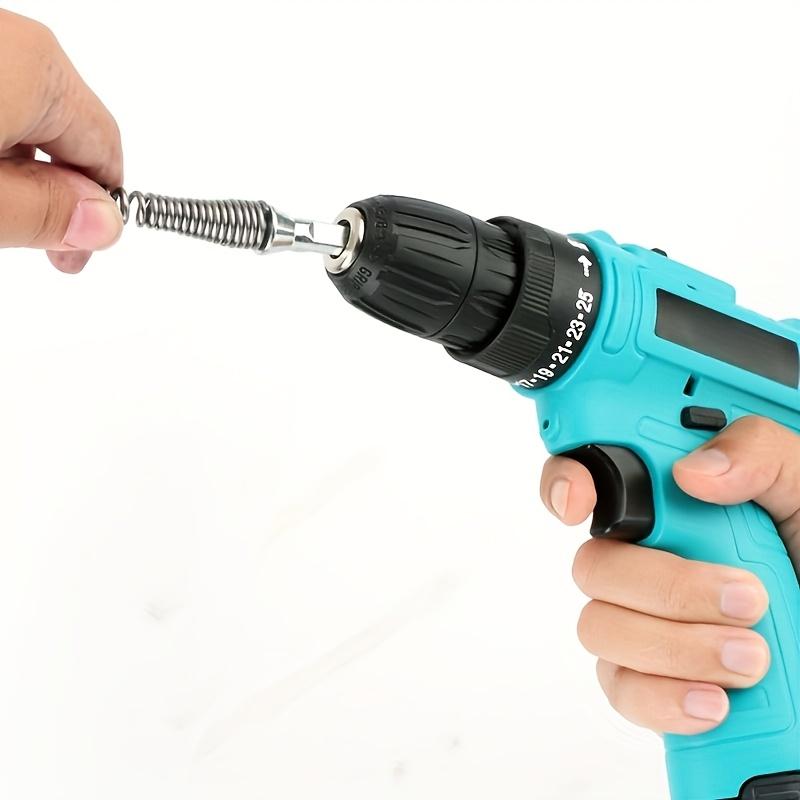 1pc Heavy-Duty Electric Drain Snake with Powerful Motor - 59.06inch Long Flexible Cord & Extension Rod, One-Shot Toilet, Shower, Sink, Bathtub