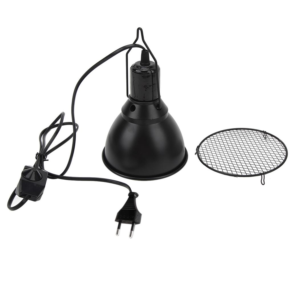 Reptile Light Fixture Simulation Lighting E27 Socket Reptile Lamp Fixture for UVA UVB Bulb Basking