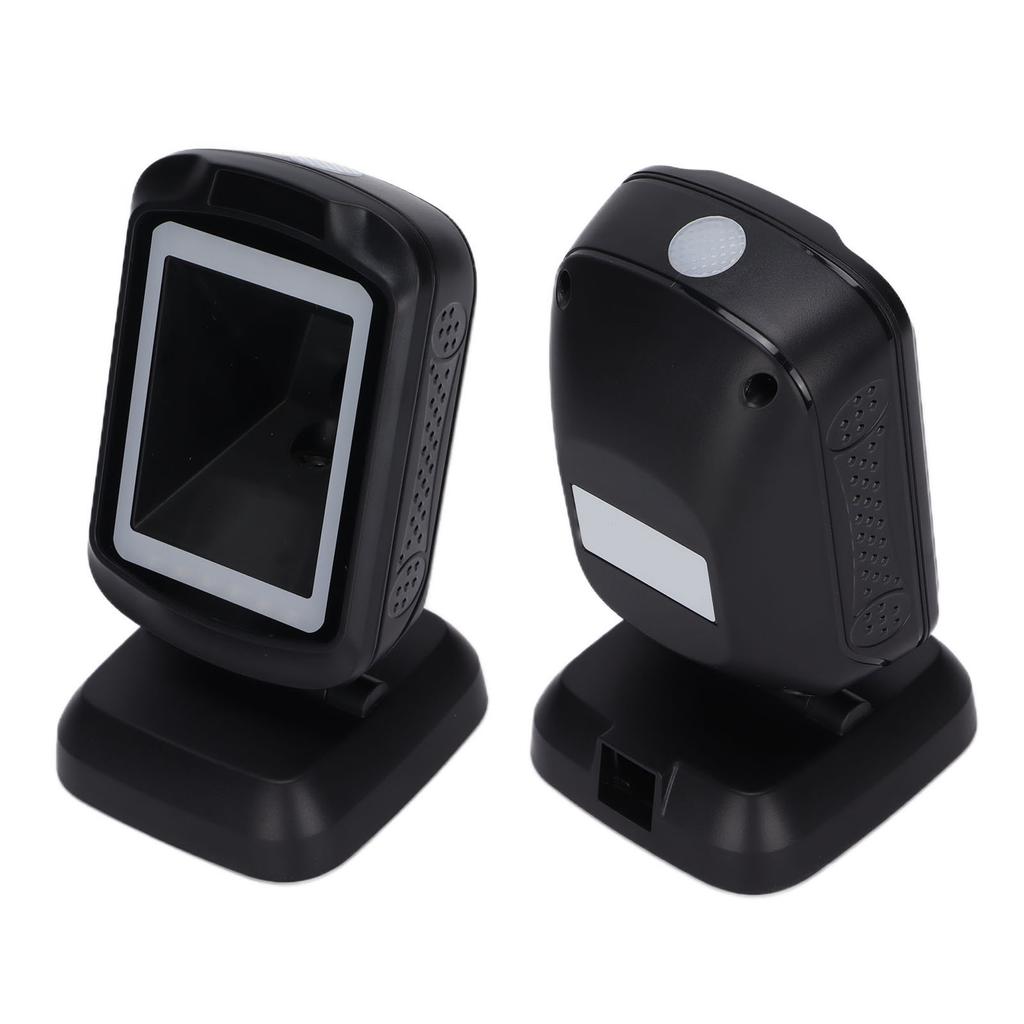 Desktop Barcode Scanner LED Red Light Quick Respond Multiple Languages Switchable 2D Barcode