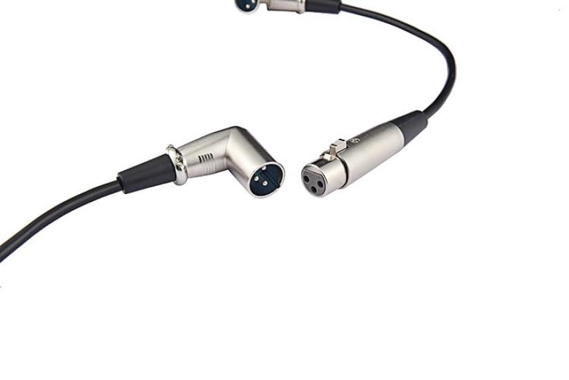 1 Multifunctional Practical 3-Pin XLR Patch Cable, Female to Male, 20cm