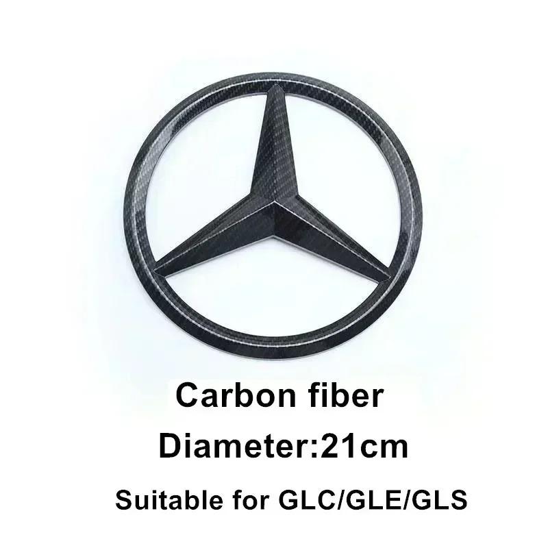 VRF2   1Pc ABS Car Front Grille Badge Decal Cover Emblem for Mercedes Benz W204 W205 W210 W211 W212 W213 C E Class GLA GLK ML GLC GLE