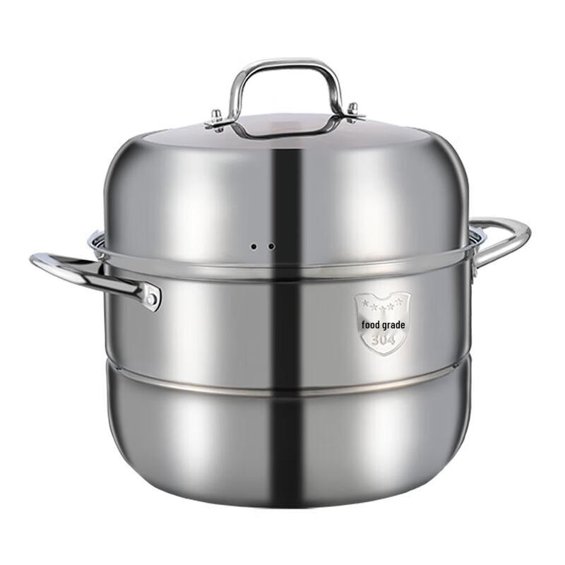Sanhe 304 Stainless Steel Steamer Pot with 3-Layer Composite Bottom