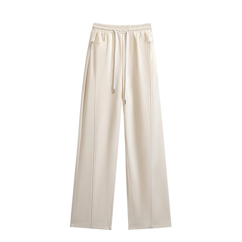 DIMANAF 2025 Autumn Winter Women Plus Size Pants New Casual Lady Long Pants Oversized Loose Bottoms Solid