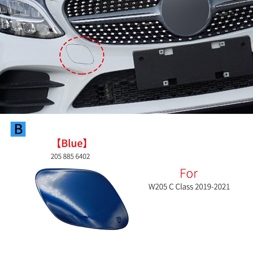 For Mercedes W205 Sport Car Front Bumper Tow Eye Cap Tow Hook Cover With Color For Benz W205 C CLASS 2015- C180 C200 C300