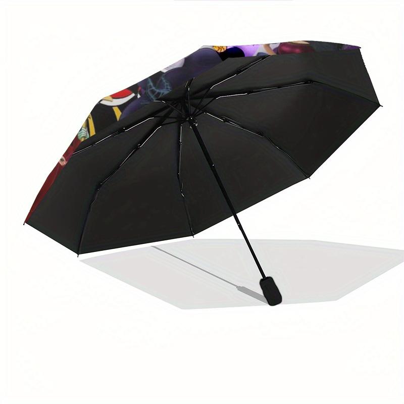 Disney Villains,Disney,Cartoon Manual Opening and Closing Umbrella, 8-Rib Reinforced Folding Design, Lightweight