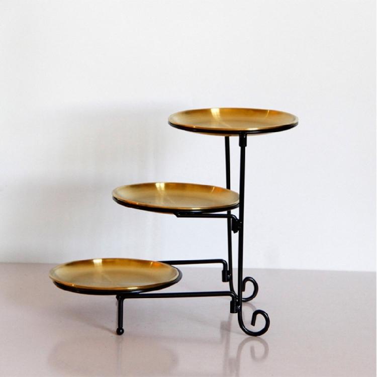 Three Tiers Display Stand for Festives and Casual Dining Detachable Cake Holder Wedding Banquets Cupcakes Holder