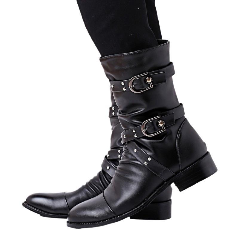 WISH cataramă de curea pentru femei cizme scurte cu toc pătrat la modă mărime mare mărime mare pantofi pentru femei