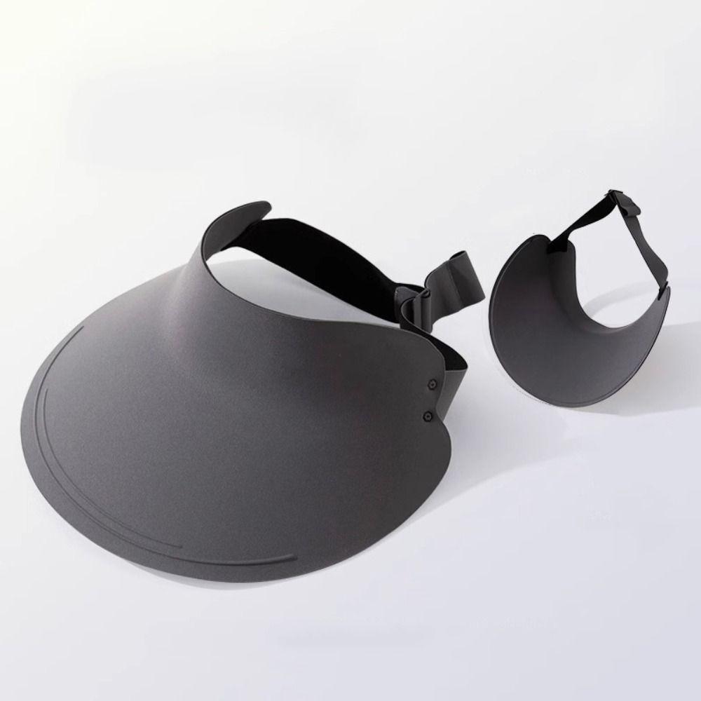 Breathable Seamless Visor Cap Large Brim Beach Cap Sun Protection Sunscreen Empty Top Cap  Summer