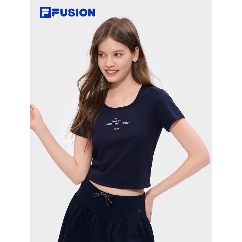 FILA FUSION Women s Zhang Hao Series Knit T-shirt S