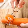 Multifunctional Stainless Steel Kitchen Tooth Type Planer Fruits and Fruit Peeler 16.5*2.5cm