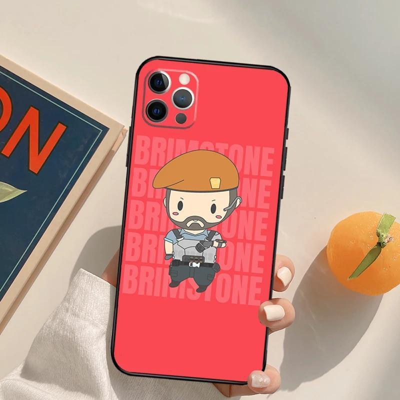 Apple iPhone16 Mobile Phone Case, Cute Cartoon Chibi Valorant Mobile Phone Case, Sent On Behalf of the Picture.