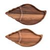 Natural Acacia Wood Serving Platters Charcuterie Boards Wooden Food Trays Rustic Style for Home Dining Kitchen