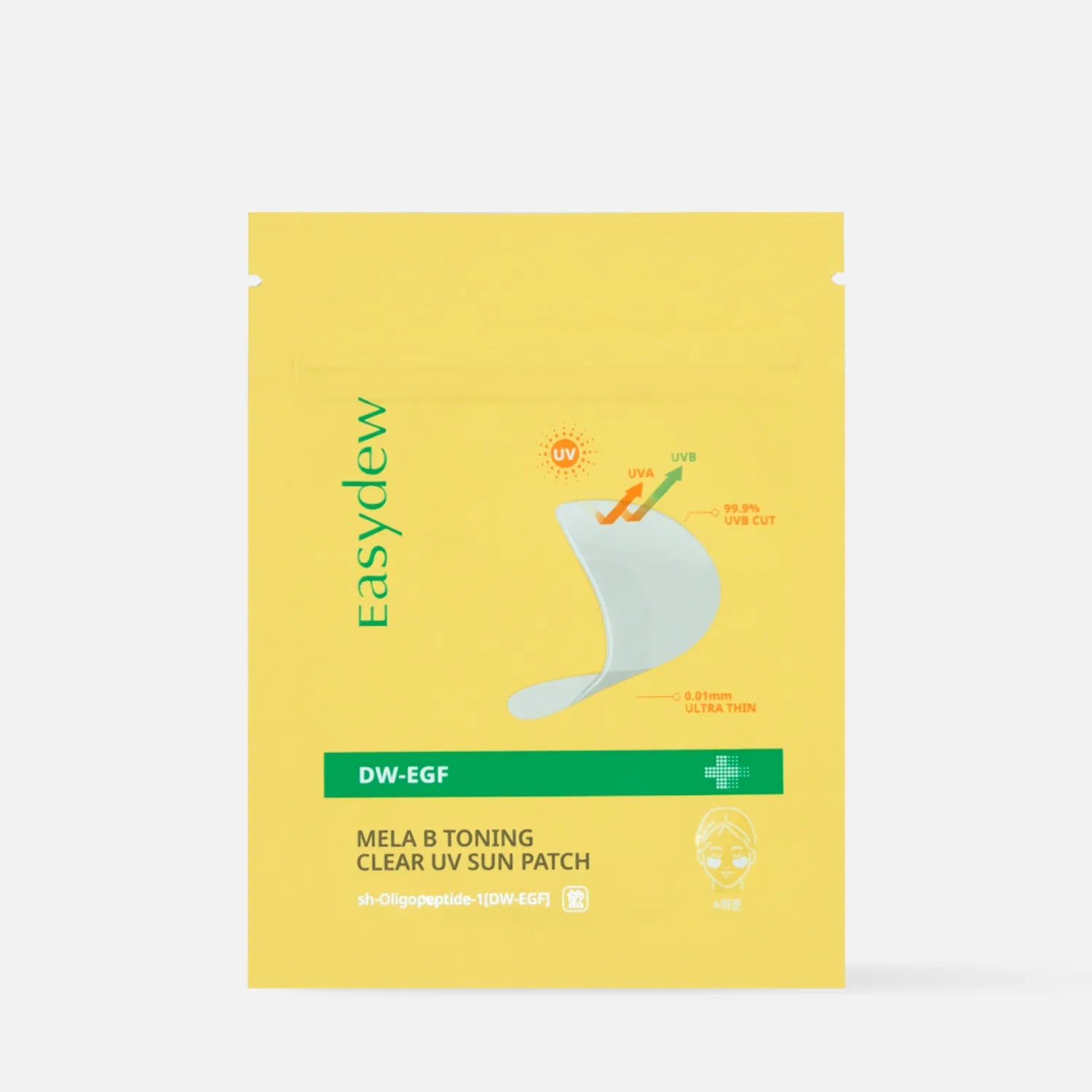 easydew Mela B Toning Clear UV Sun Patch 4 Servings 2P