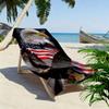 Strandtuch mit Adlerdruck, Großes weiches schnell trocknendes Handtuch für Strand Camping Schwimmen