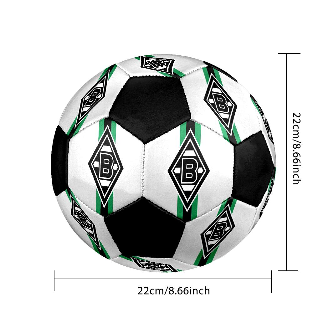 Borussia Indoor Soccer Ball Colorful Machine Stitched PVC Size 5 Team Training Competition Ready Durable High-Bounce Cool Sports Gift
