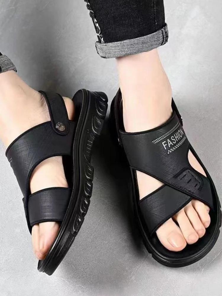 Fashion Soft Man Sandals Internet Celebrity Clearance Sale Cheap Liquidation on Offer Wholesale New Design 2025 Descount Shoes for Men