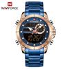 Naviforce 9163 New Fashion Men's Wristwatch Waterproof Dual Display Luxury Digital Quartz Watches for Relogio Masculino Relojes