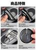 HUDIY Car Cup Coaster for Cross 10 Series Carbon Fiber Custom Logo UV Resin Car Interior Gift Set of 2 Yaris/Yaris - Look, Non-Slip, Logo,