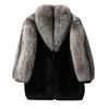 Autumn and Winter New Men's Fur Coat Mink Coat Fox Fur Fur Integrated Men's Clothing Medium and Long Coat Tide