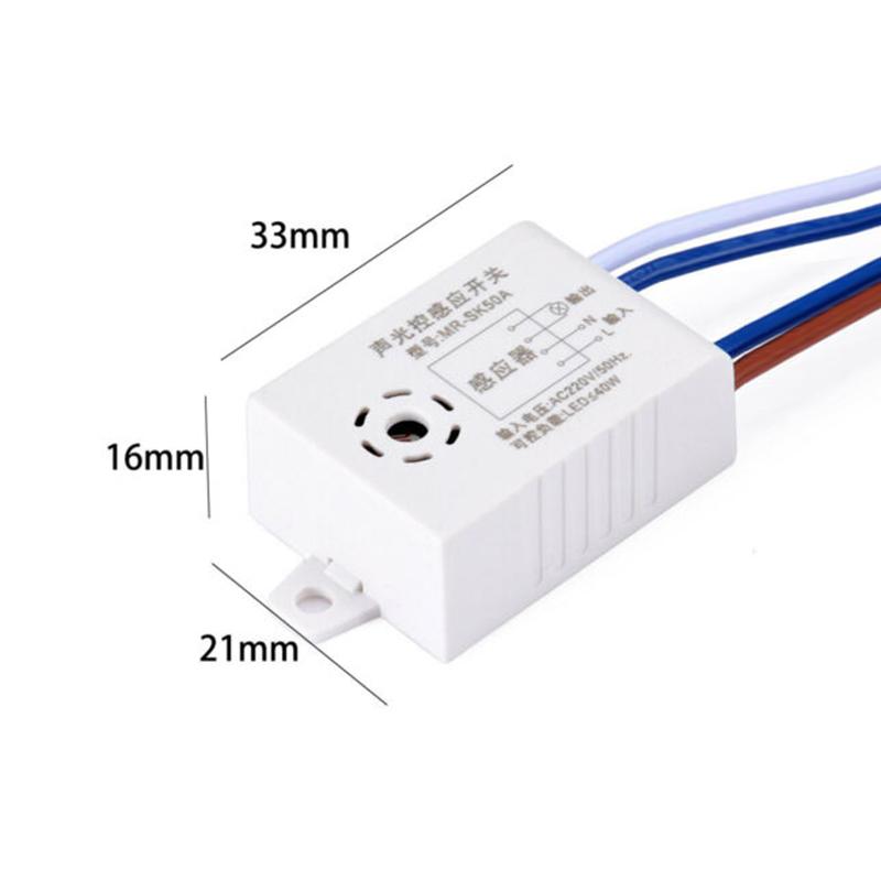 Module 220V Detector Sound Voice Sensor Intelligent Auto On Off Light smart Switch for Corridor Bath Warehouse Stair