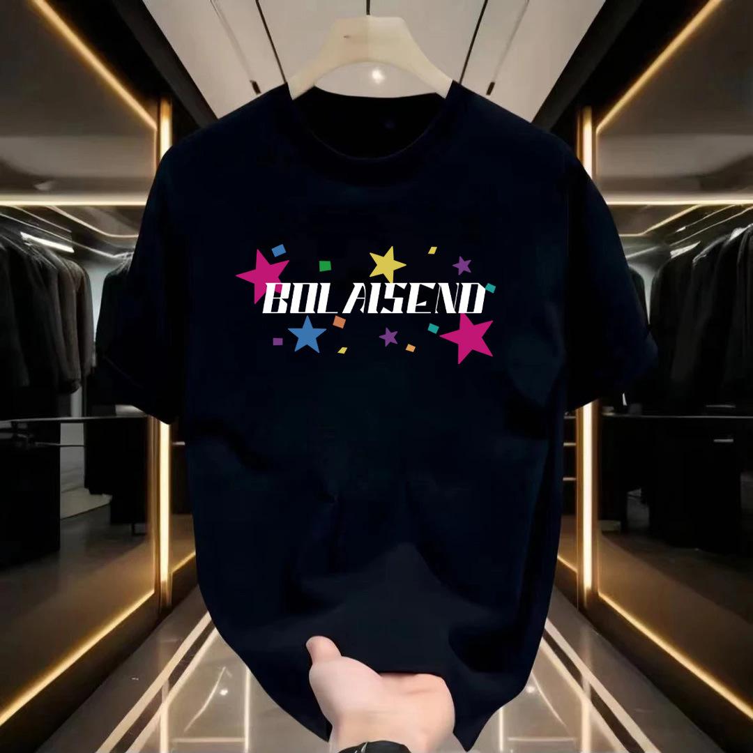 

Парные хлопковые футболки с коротким рукавом, черные, белые, дышащие, удобные, мягкие, повседневные, спортивные S