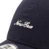 New Era 9TWENTY Low Cap with Script Size 920 Washed MNLOGO NVY 25J Logo, Navy, M/L, White,